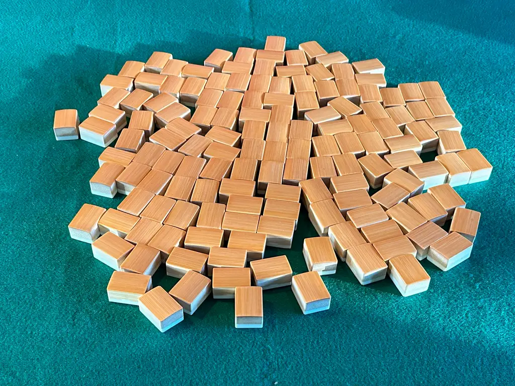 Mahjong muur opbouw