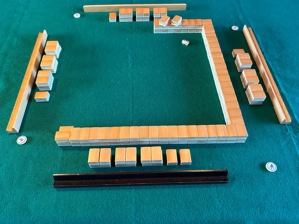 Mahjong muur detail