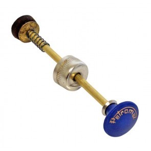P006 pompstang compleet leer chroom
